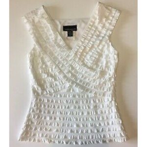 🌿3/$18🌿FRANKLYMAN DESIGN Lined White Ruffle Top